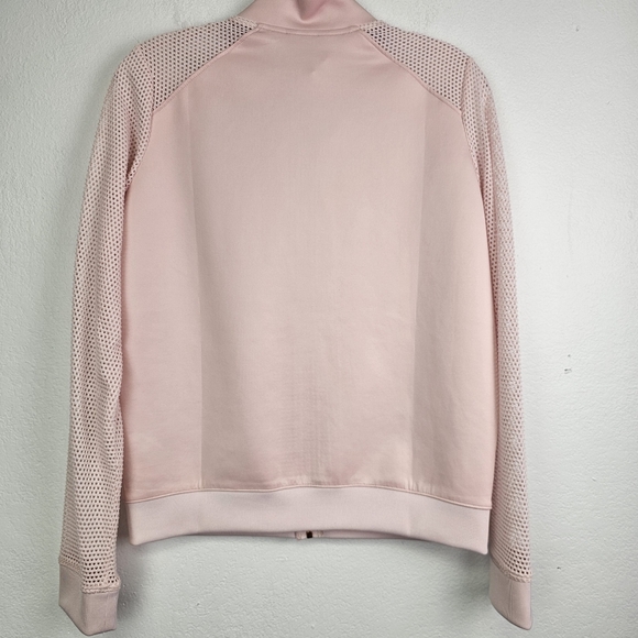 GUESS Track Jogging Jacket Light Logo Full Zip Pink Sz L Activewear Y2K Casual - Picture 5 of 12